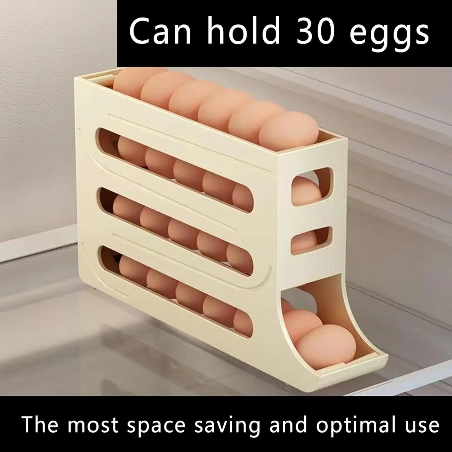 Home1992โข 4 Tiers Egg Holder for Fridge