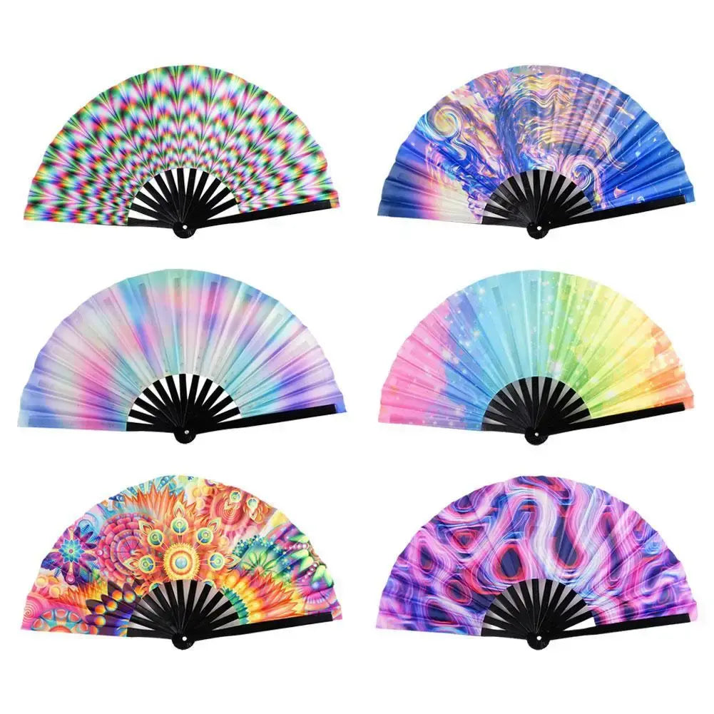 Home1992™ UV Fluorescent Folding Fan