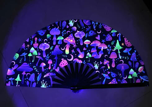 Home1992™ UV Fluorescent Folding Fan