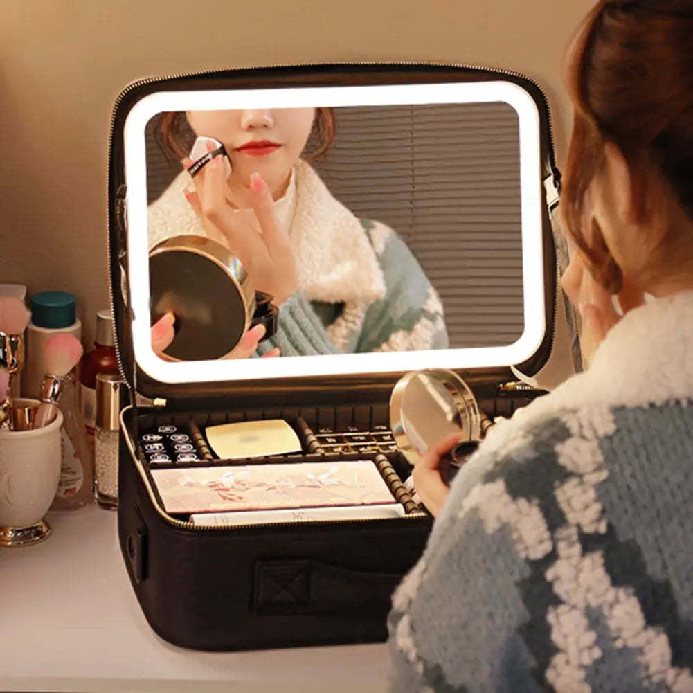 Home1992™ Smart LED Cosmetic Case with Mirror