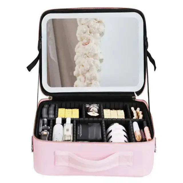 Home1992™ Smart LED Cosmetic Case with Mirror