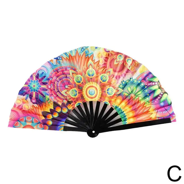 Home1992™ UV Fluorescent Folding Fan