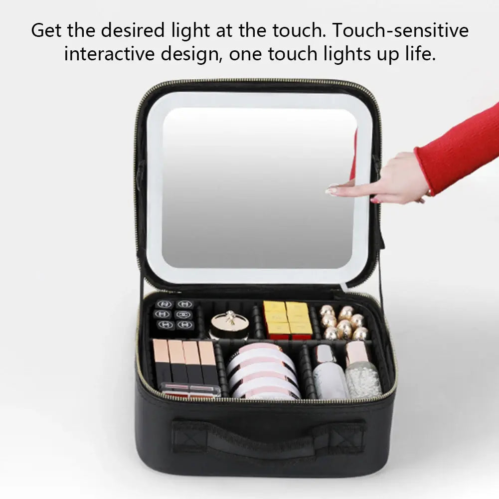 Home1992™ Smart LED Cosmetic Case with Mirror