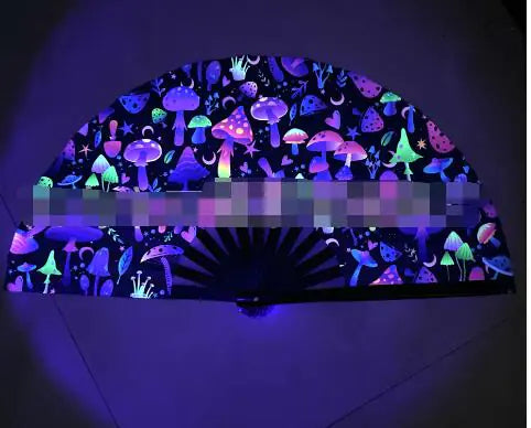 Home1992™ UV Fluorescent Folding Fan