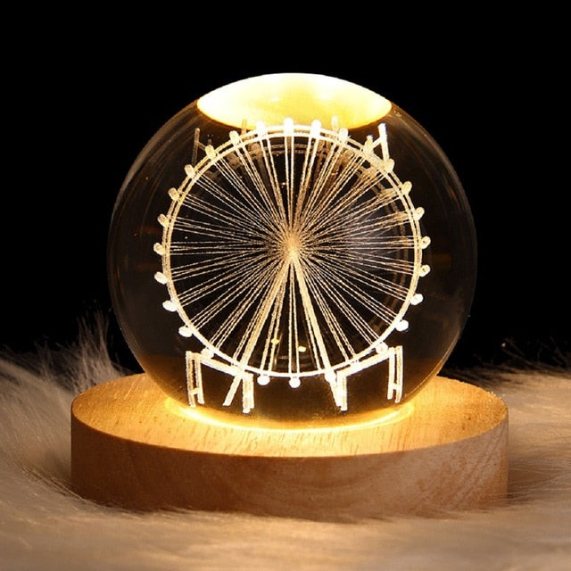 Home1992™ 3D Laser Engraved Balls Lamp