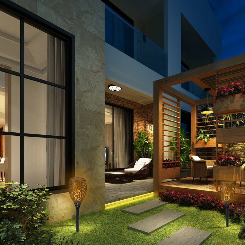 Home1992™ Solar Tiki Torch Lights