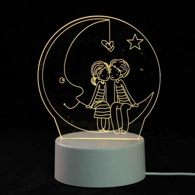 Home1992™ 3D Lamp 3 Color Changing LED Light