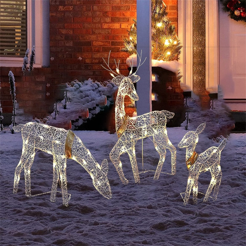 Home1992โข Christmas Wrought Iron Deer LED Light