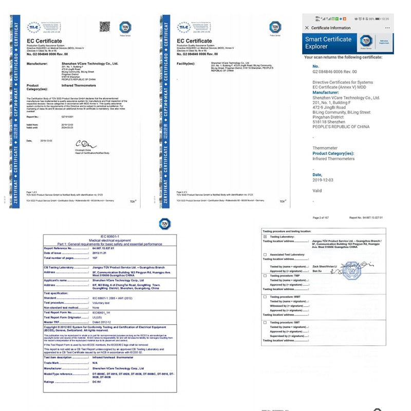 Home1992™ LCD Digital Infrared Forehead Thermometer