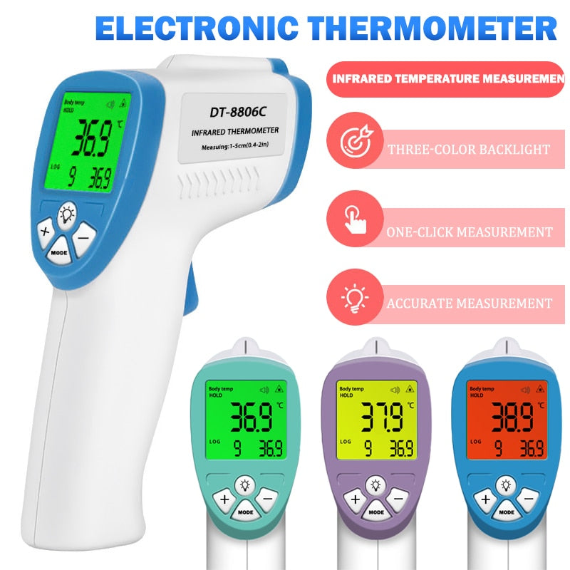 Home1992™ LCD Digital Infrared Forehead Thermometer
