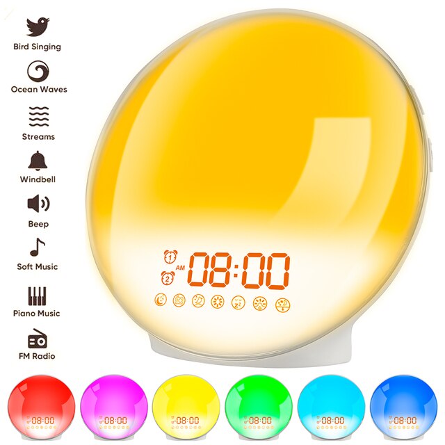 Home1992โข Wake Up Light Alarm Clock