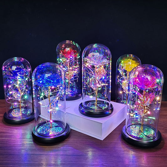 Home1992™ LED Enchanted Galaxy Rose