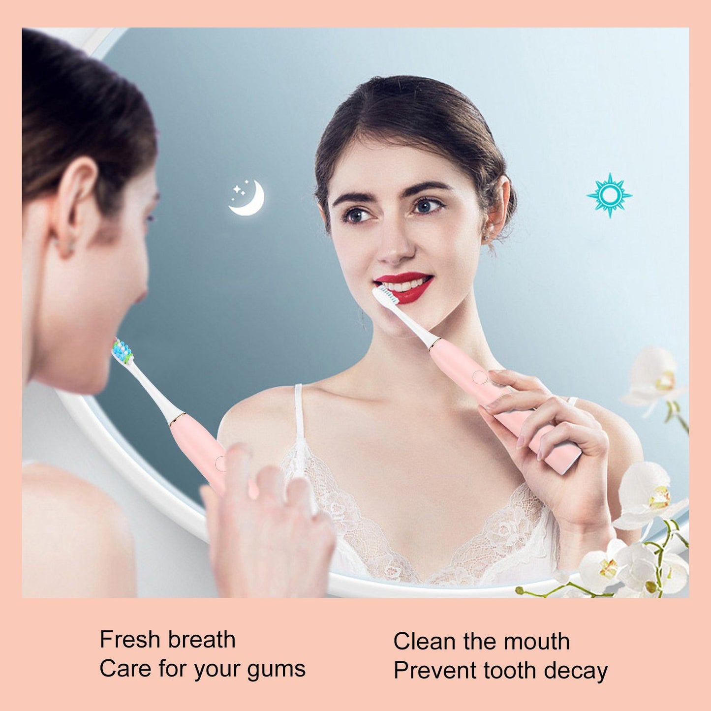 Home1992โข Electric Toothbrush IPX7 Replacement Heads Set