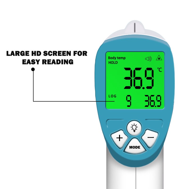 Home1992™ LCD Digital Infrared Forehead Thermometer