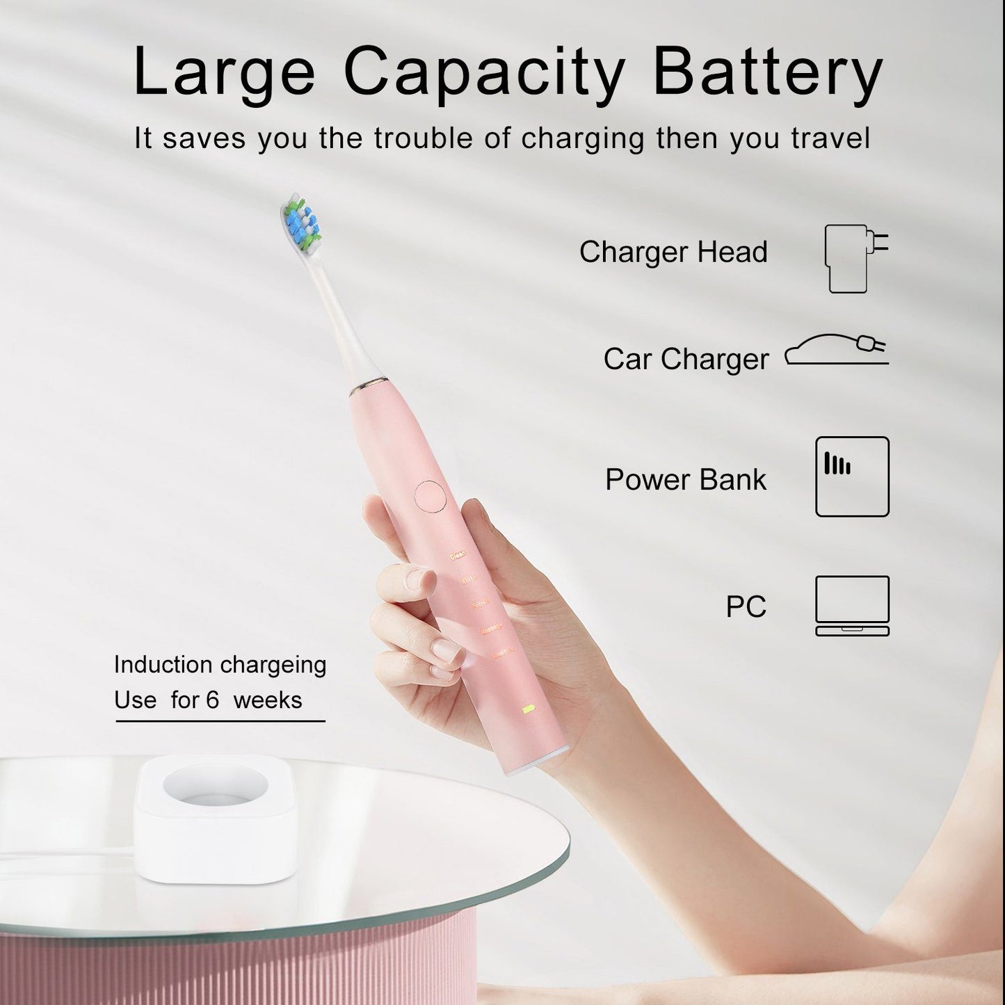 Home1992โข Electric Toothbrush IPX7 Replacement Heads Set