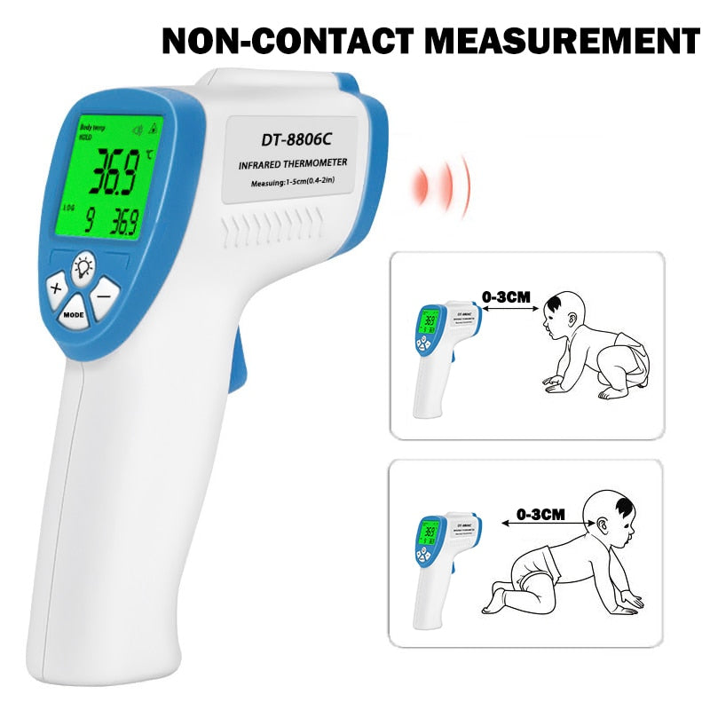 Home1992™ LCD Digital Infrared Forehead Thermometer