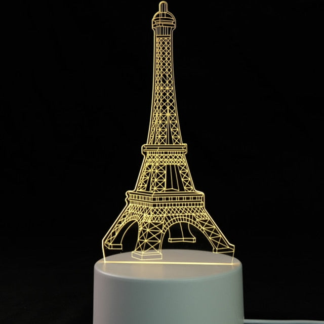 Home1992™ 3D Lamp 3 Color Changing LED Light