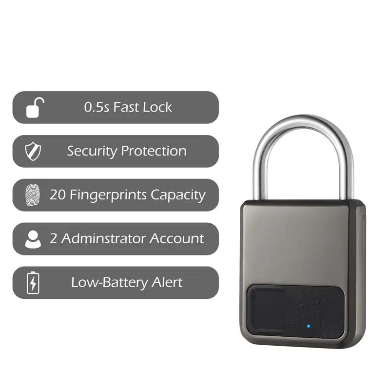 Home1992™ Fingerprint Padlock