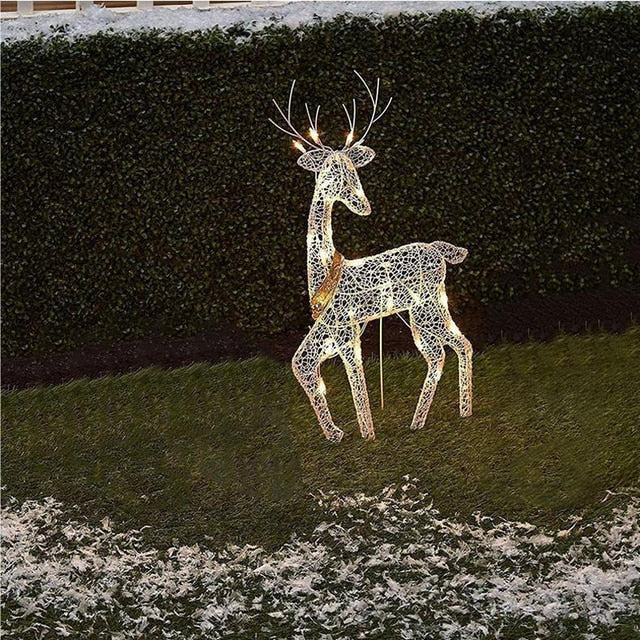 Home1992™ Christmas Wrought Iron Deer LED Light