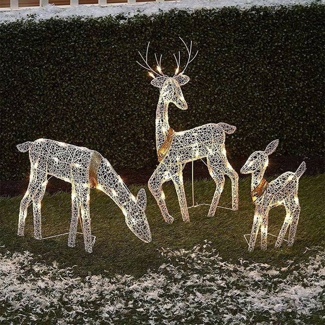 Home1992™ Christmas Wrought Iron Deer LED Light