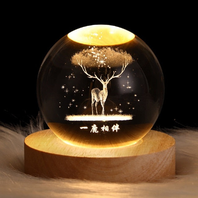 Home1992™ 3D Laser Engraved Balls Lamp