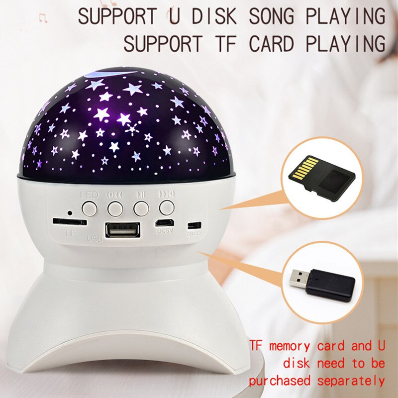 Home1992™ LED Laser Starry Sky Projector Lamp Speaker