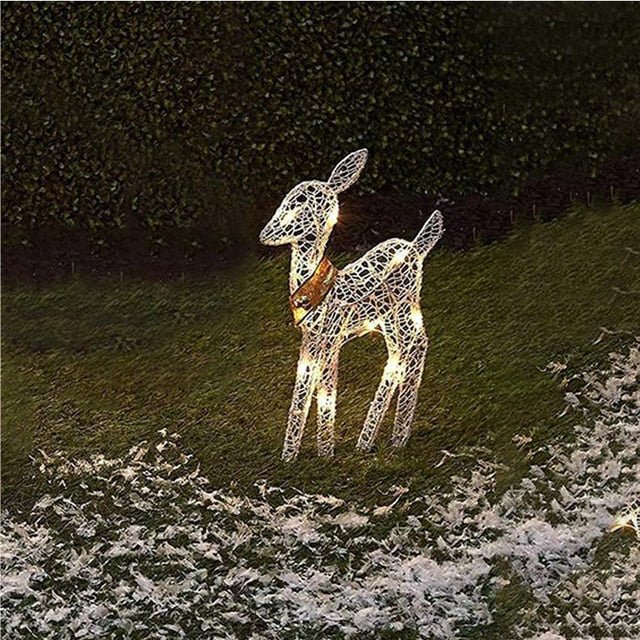 Home1992™ Christmas Wrought Iron Deer LED Light