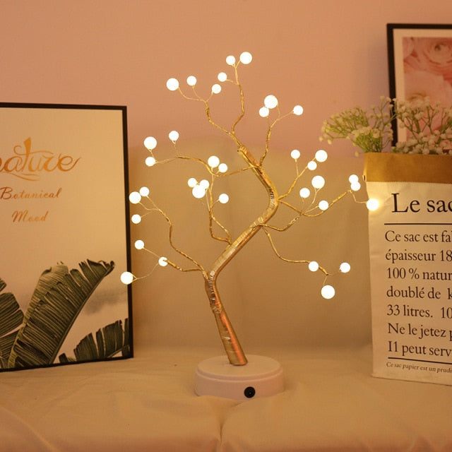 Home1992™ LED Copper Wire Night Light Tree Fairy Lights Home Decoration