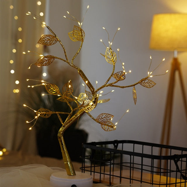 Home1992™ LED Copper Wire Night Light Tree Fairy Lights Home Decoration