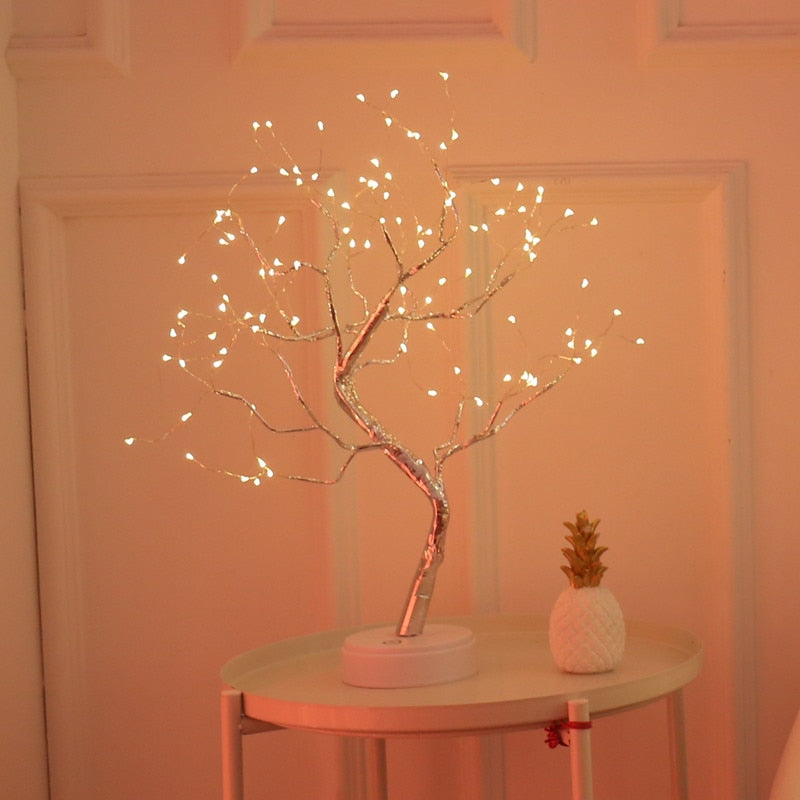 Home1992™ LED Copper Wire Night Light Tree Fairy Lights Home Decoration