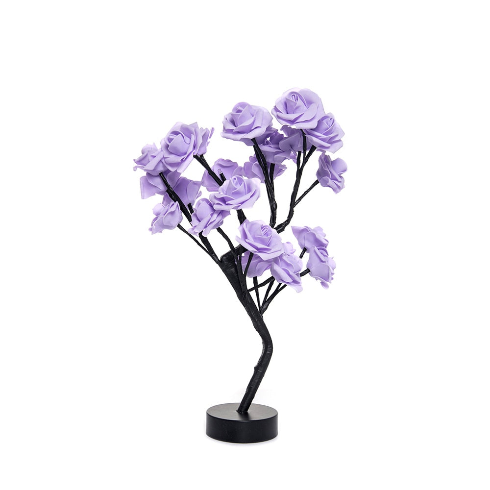 Home1992™ LED Rose Flower Tree Table Lamp