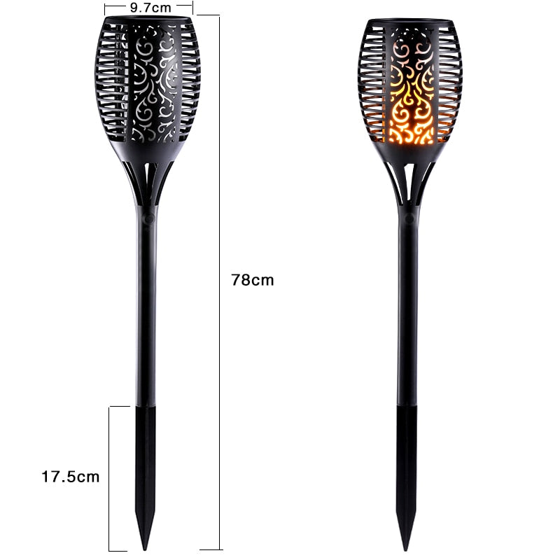 Home1992™ Solar Tiki Torch Lights