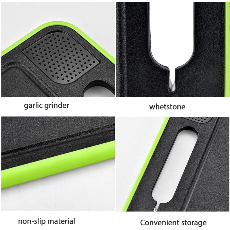 Home1992™ Cutting Board With Knife Sharpener