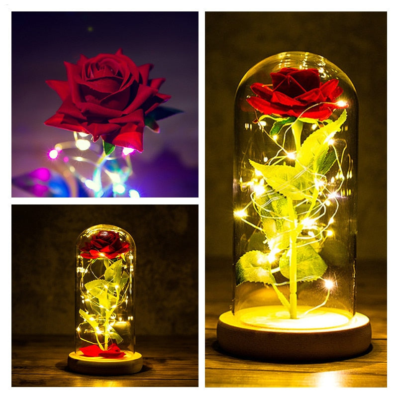 Home1992™ LED Enchanted Galaxy Rose
