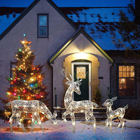 Home1992™ Christmas Wrought Iron Deer LED Light