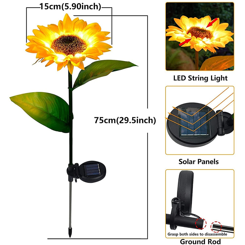 Home1992™ Sunflowers Solar Lawn Light