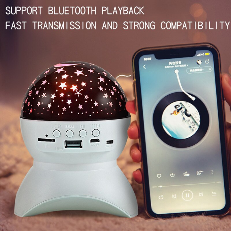 Home1992™ LED Laser Starry Sky Projector Lamp Speaker